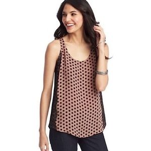 LOFT Polka Dot Tank Top